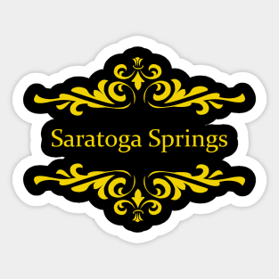 Saratoga Springs Upstate New York Sticker